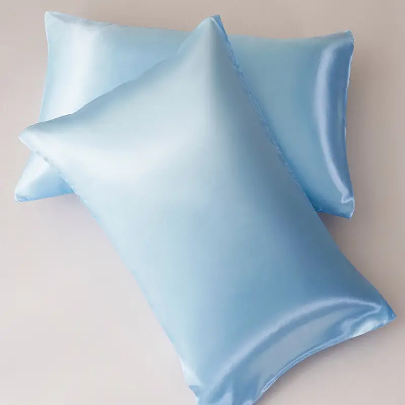 2pcs Soft Satin Pillowcases with Envelope Closure