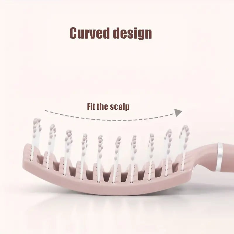 Vented Detangling Brush for All Hair Types (1PC)