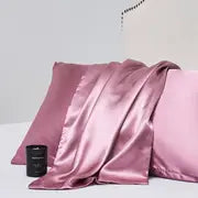 2pcs Soft Satin Pillowcases with Envelope Closure