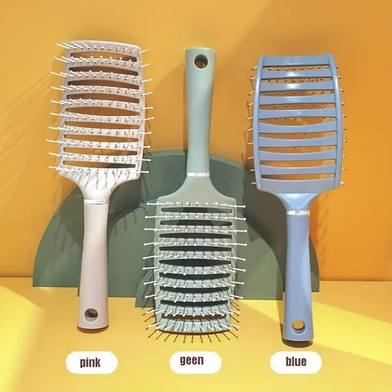 Vented Detangling Brush for All Hair Types (1PC)