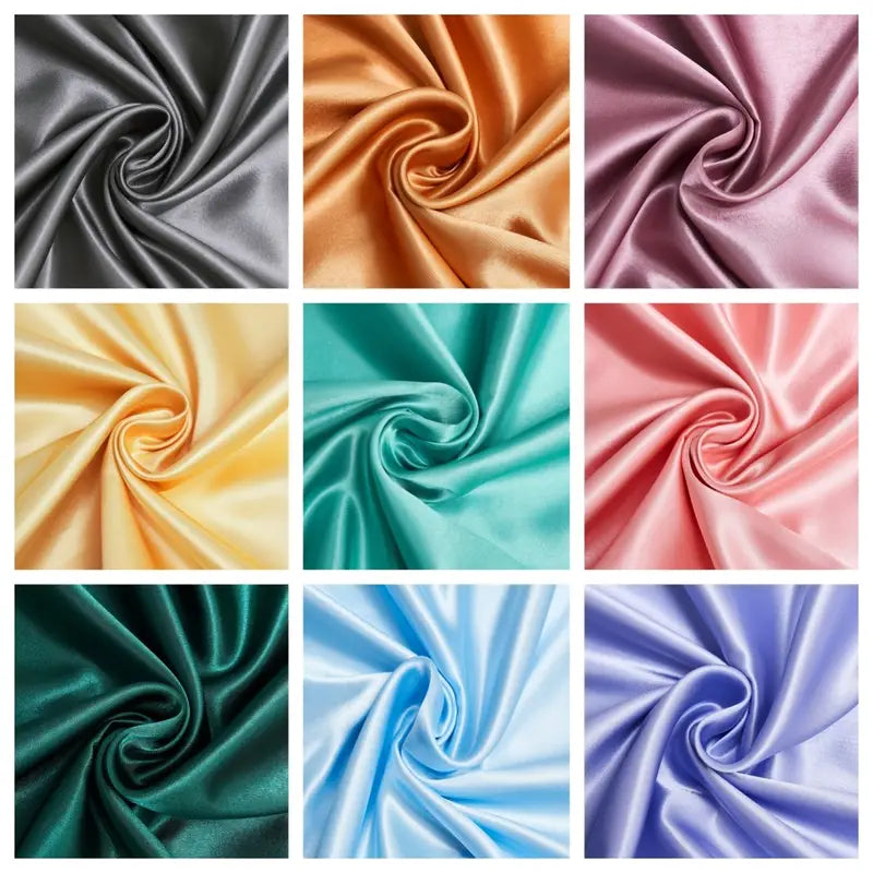 2pcs Soft Satin Pillowcases with Envelope Closure