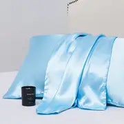 2pcs Soft Satin Pillowcases with Envelope Closure