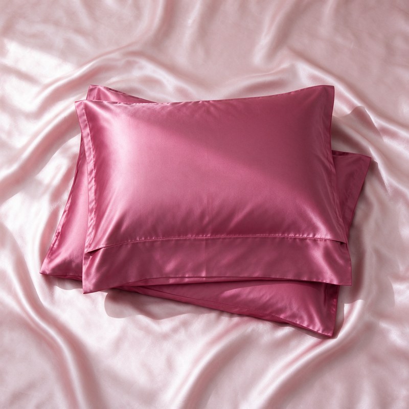 The satin pillowcase pair, one folded over the other.